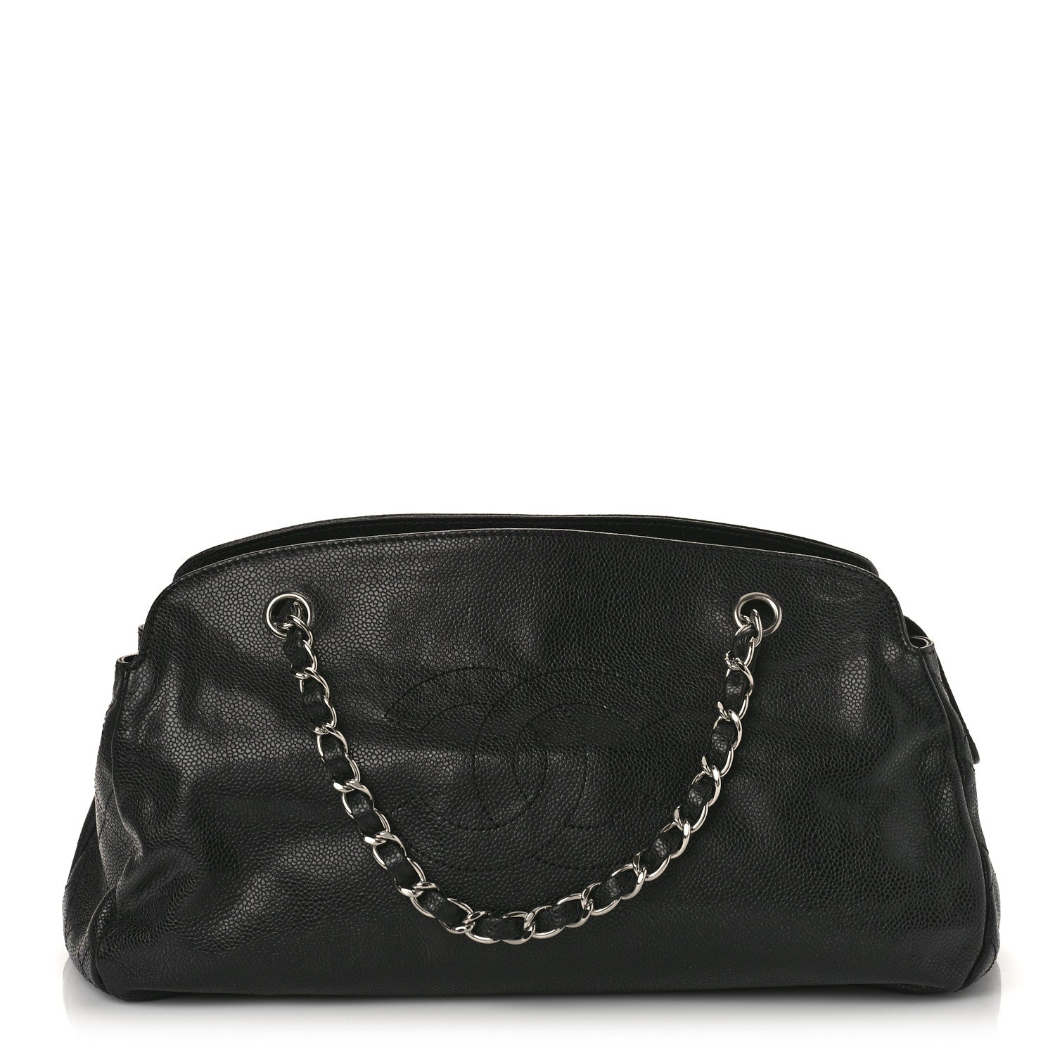 Chanel Caviar CC Timeless Shoulder Bag Black 1 of 10