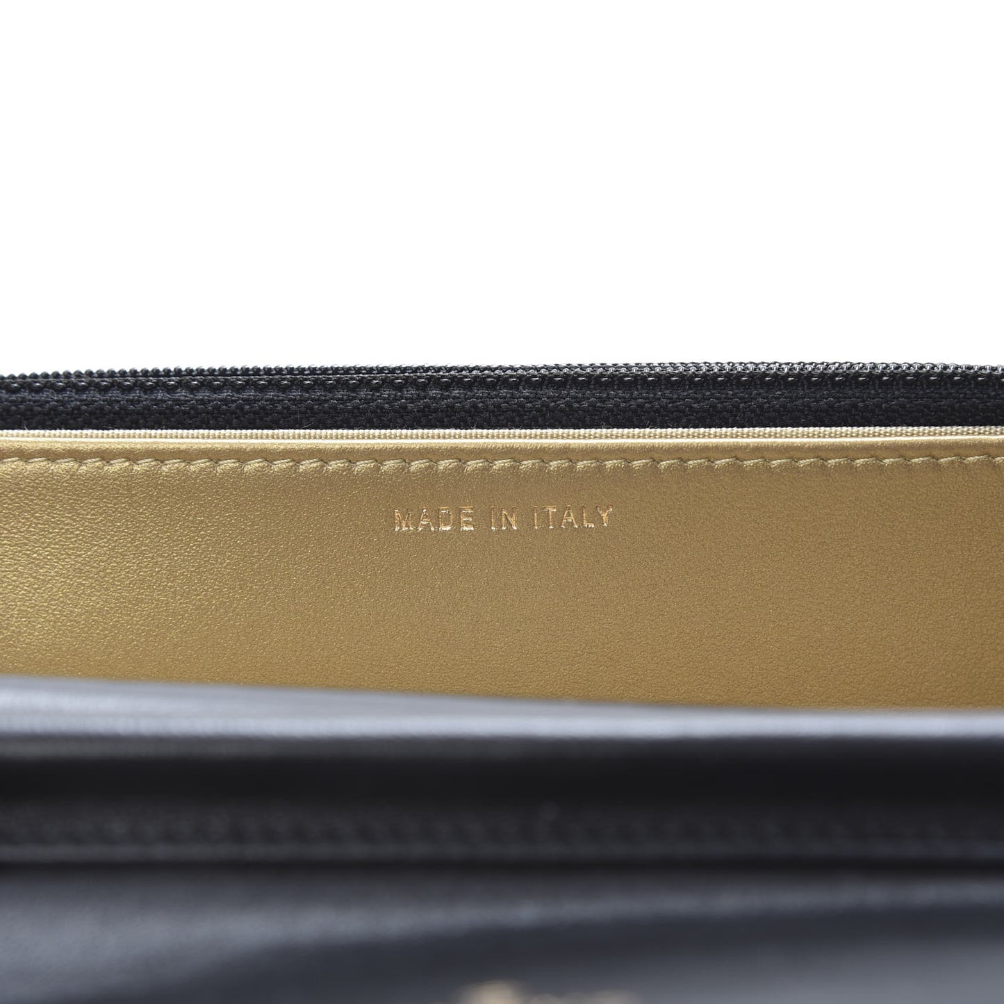 Lambskin Quilted CC Pearl Crush Wallet on Chain WOC Black