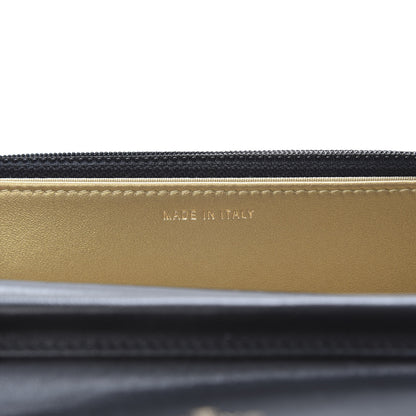 Chanel Lambskin Quilted CC Pearl Crush Wallet on Chain WOC Black 7 of 13