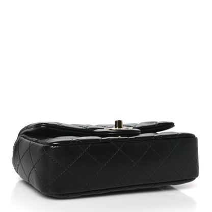 Chanel Lambskin Quilted Mini Rectangular Flap Black 4 of 11