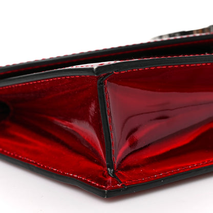 Christian Louboutin Metallic Calfskin Loubi54 Crossbody Clutch Red 7 of 9