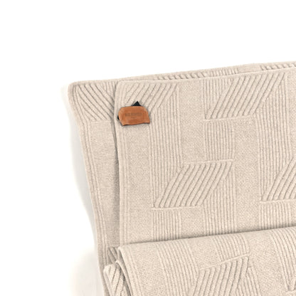 Hermes Wool Sherwood Bed Cover Blanket Ecru 4 of 4