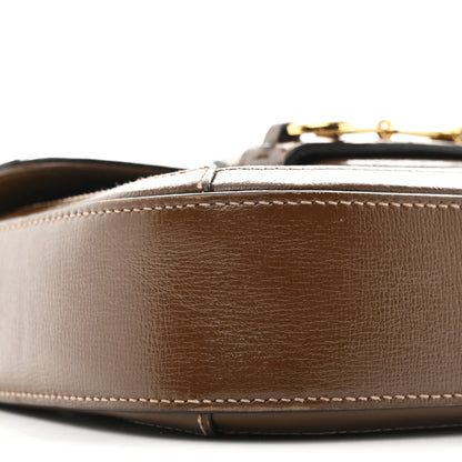 Gucci GG Supreme Monogram Web Mini Horsebit 1955 Shoulder Bag Beige Brown Sugar 9 of 15