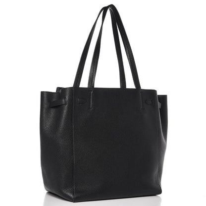 Celine Soft Grained Calfskin Small Belt Cabas Phantom Black 3 of 11