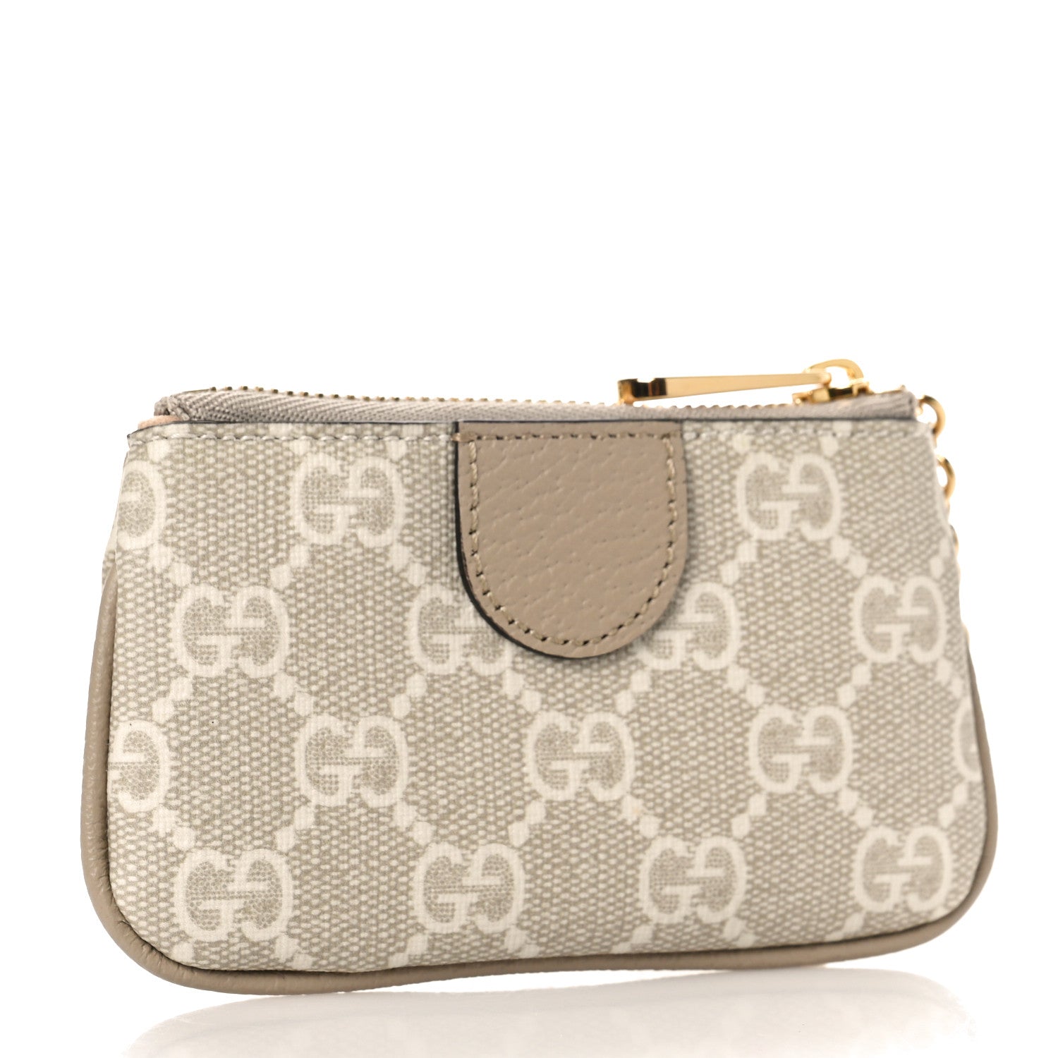 Gucci GG Supreme Monogram Web Ophidia Key Case Beige Mystic White Oatmeal 3 of 9