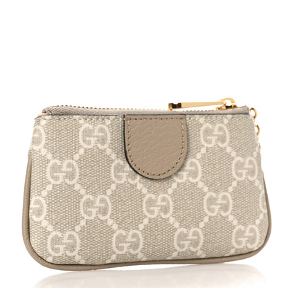 Gucci GG Supreme Monogram Web Ophidia Key Case Beige Mystic White Oatmeal 3 of 9