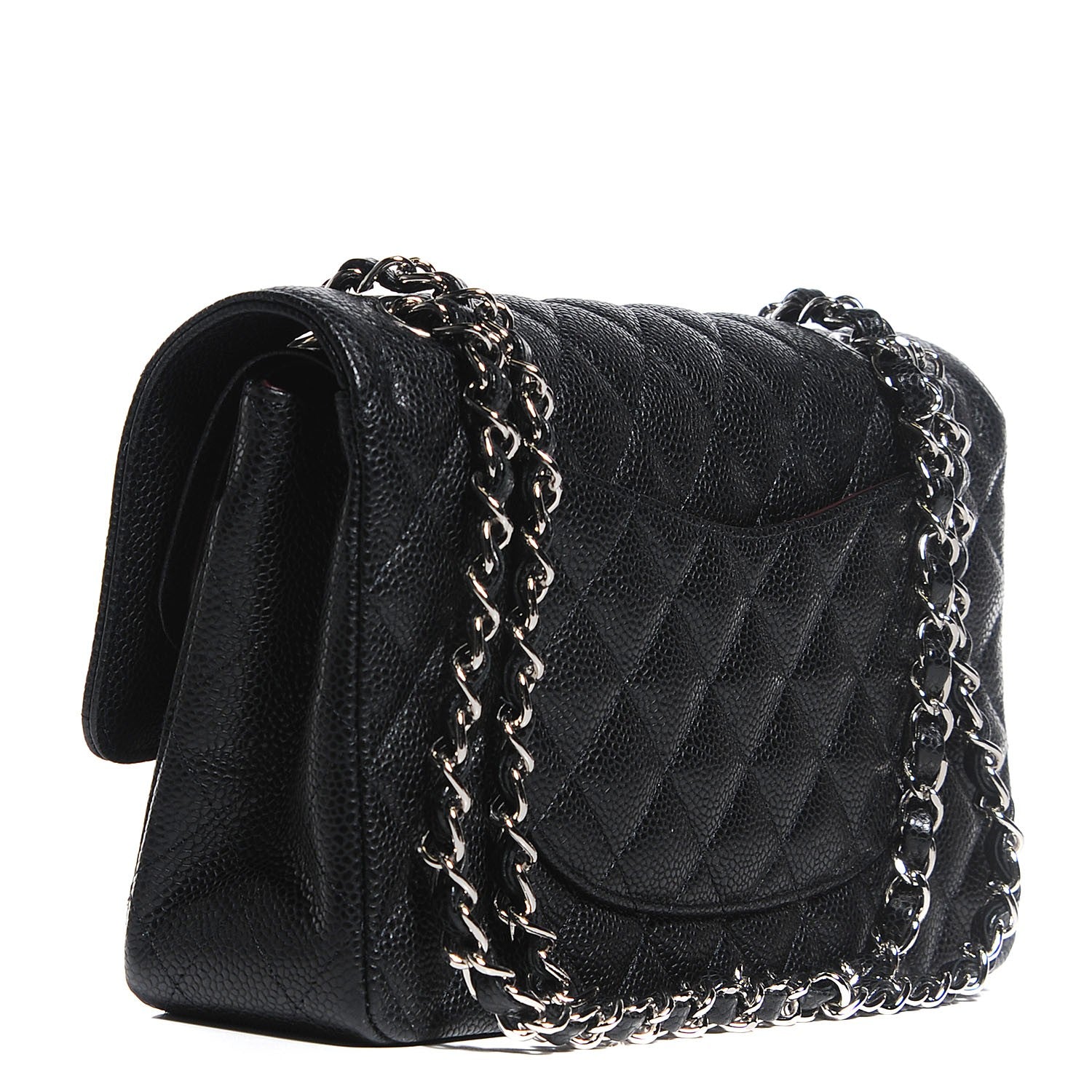 Chanel Caviar Quilted Medium Double Flap Black 3 of 8