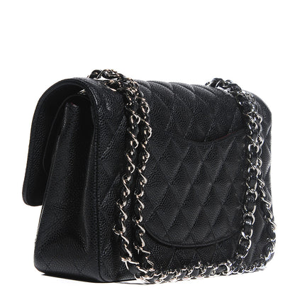 Chanel Caviar Quilted Medium Double Flap Black 3 of 8