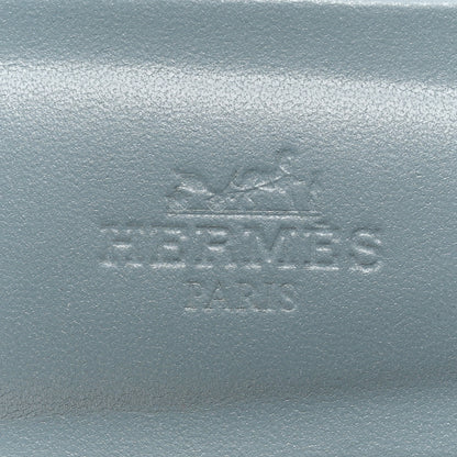 Hermes Box Calfskin Oran Sandals 37 Bleu Pinede 7 of 13