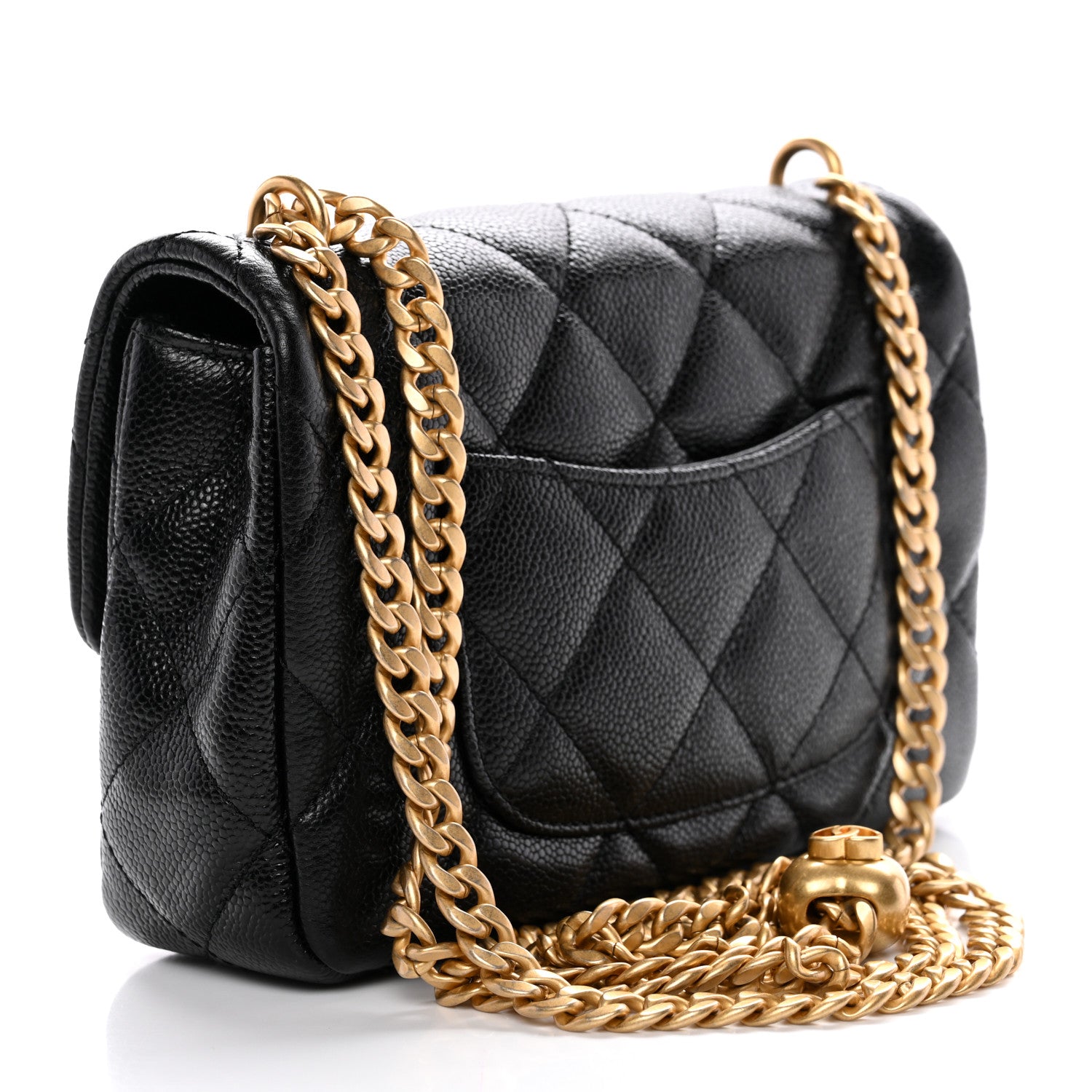 Chanel Caviar Quilted Mini Sweetheart Rectangular Flap Black 3 of 11