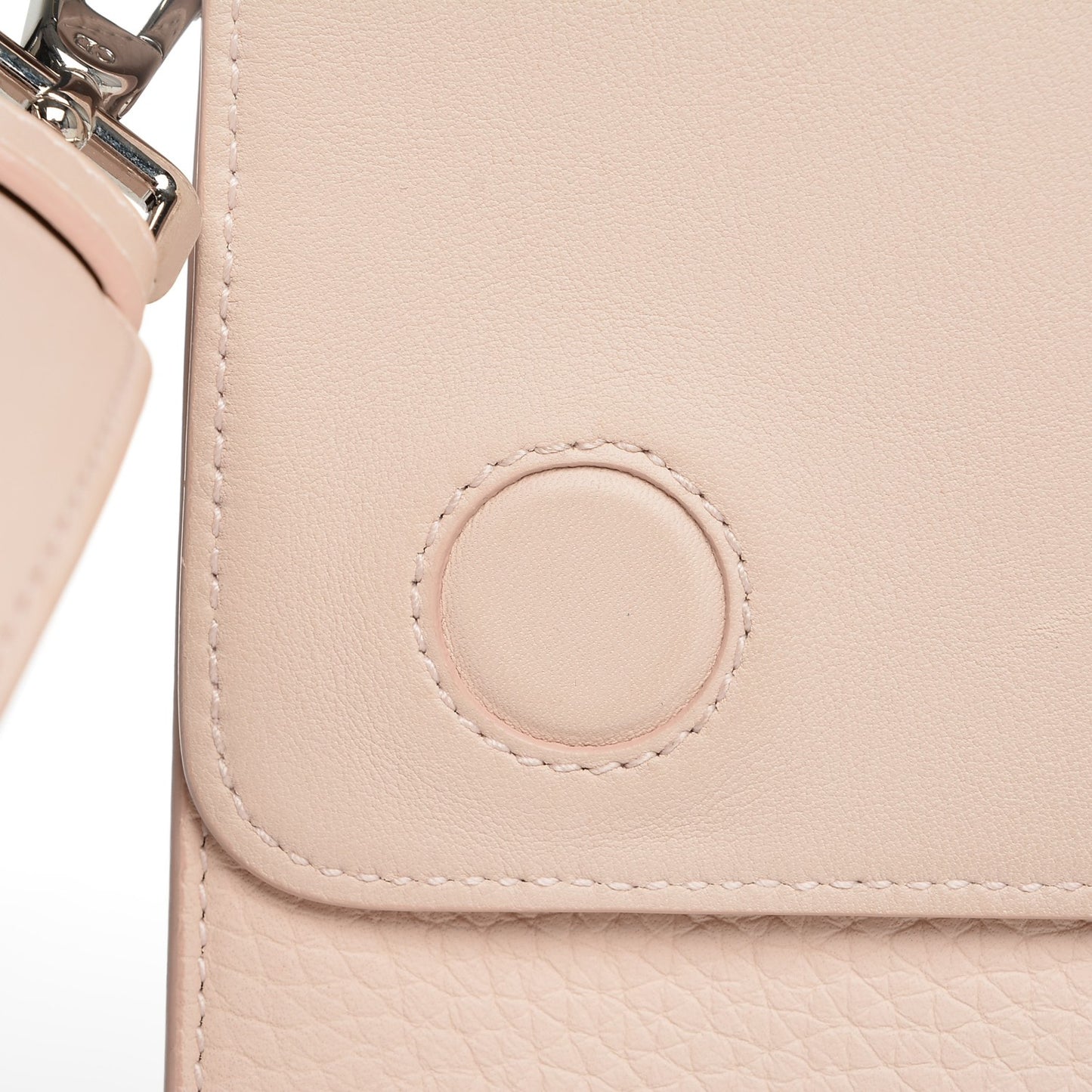 Grained Calfskin Medium Diorever Flap Tapioca