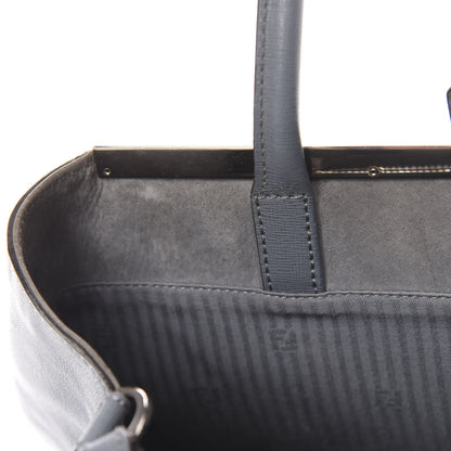 Fendi Vitello Elite Regular 2Jours Tote Grigio 9 of 19