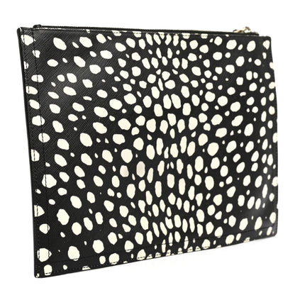 Givenchy Coated Canvas Pouch Black White 3 of 10