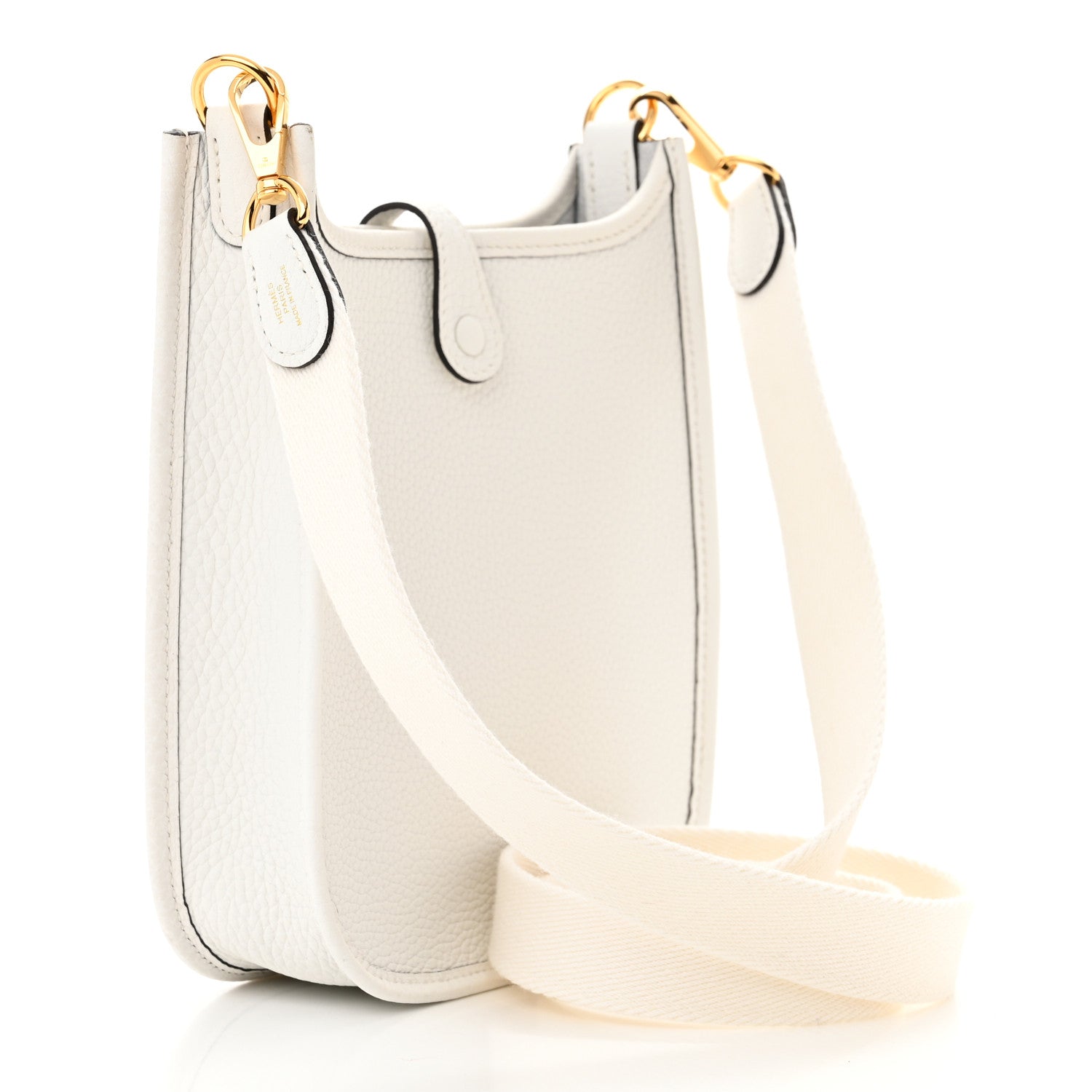 Hermes Taurillon Clemence Amazone Evelyne TPM New White 3 of 11