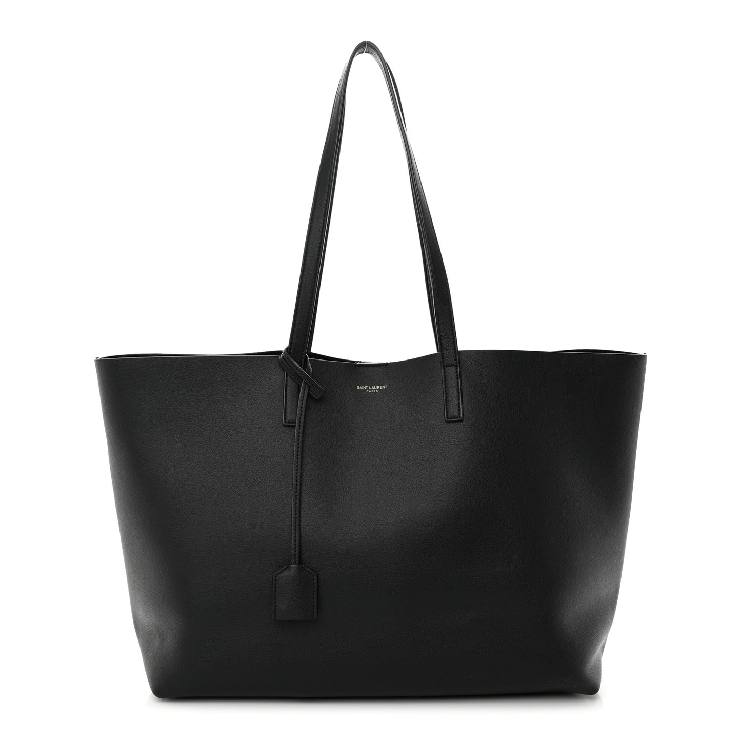Calfskin Large Shopping Tote Black