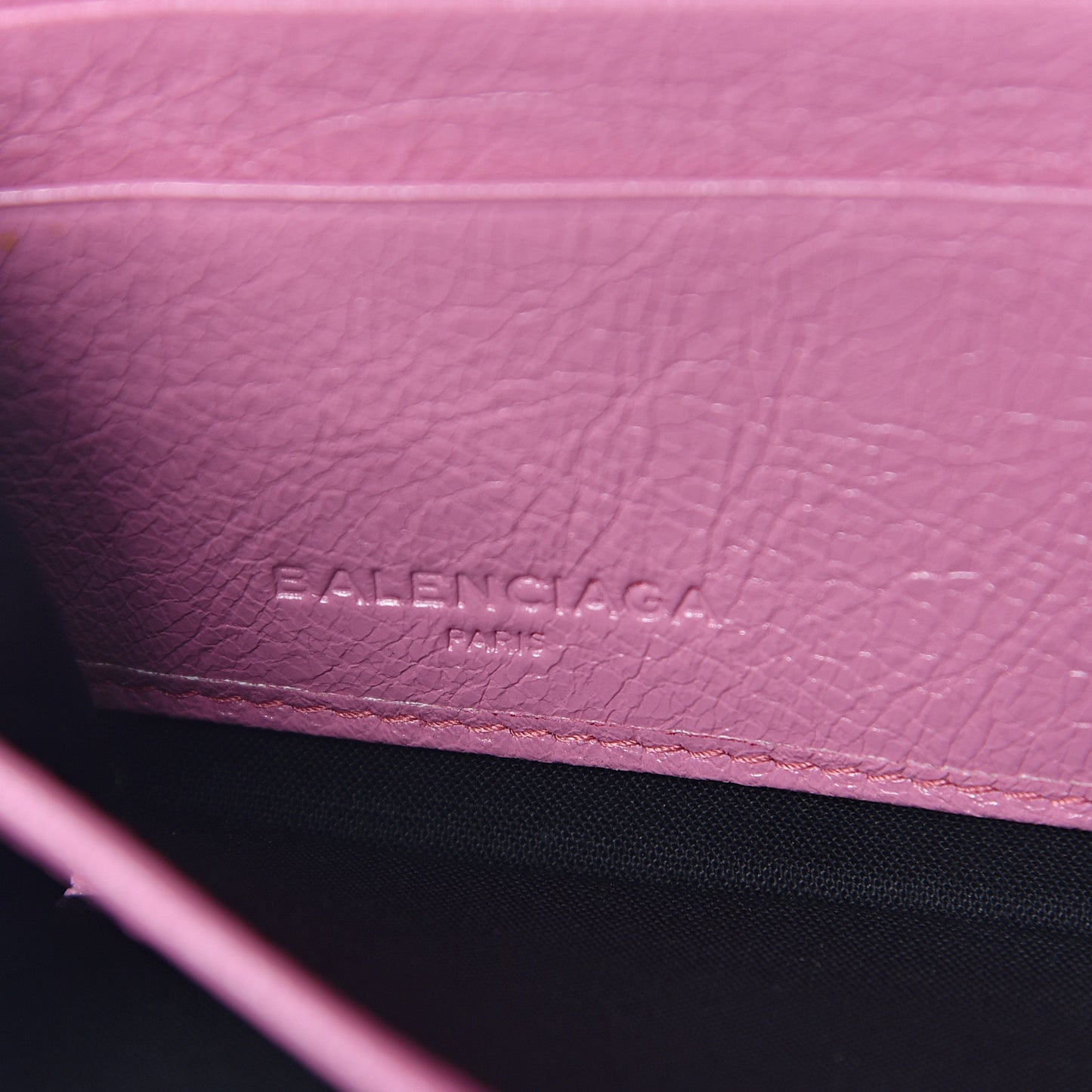 Agneau Classic Hardware Continental Zip Around Wallet Rose Guimauve