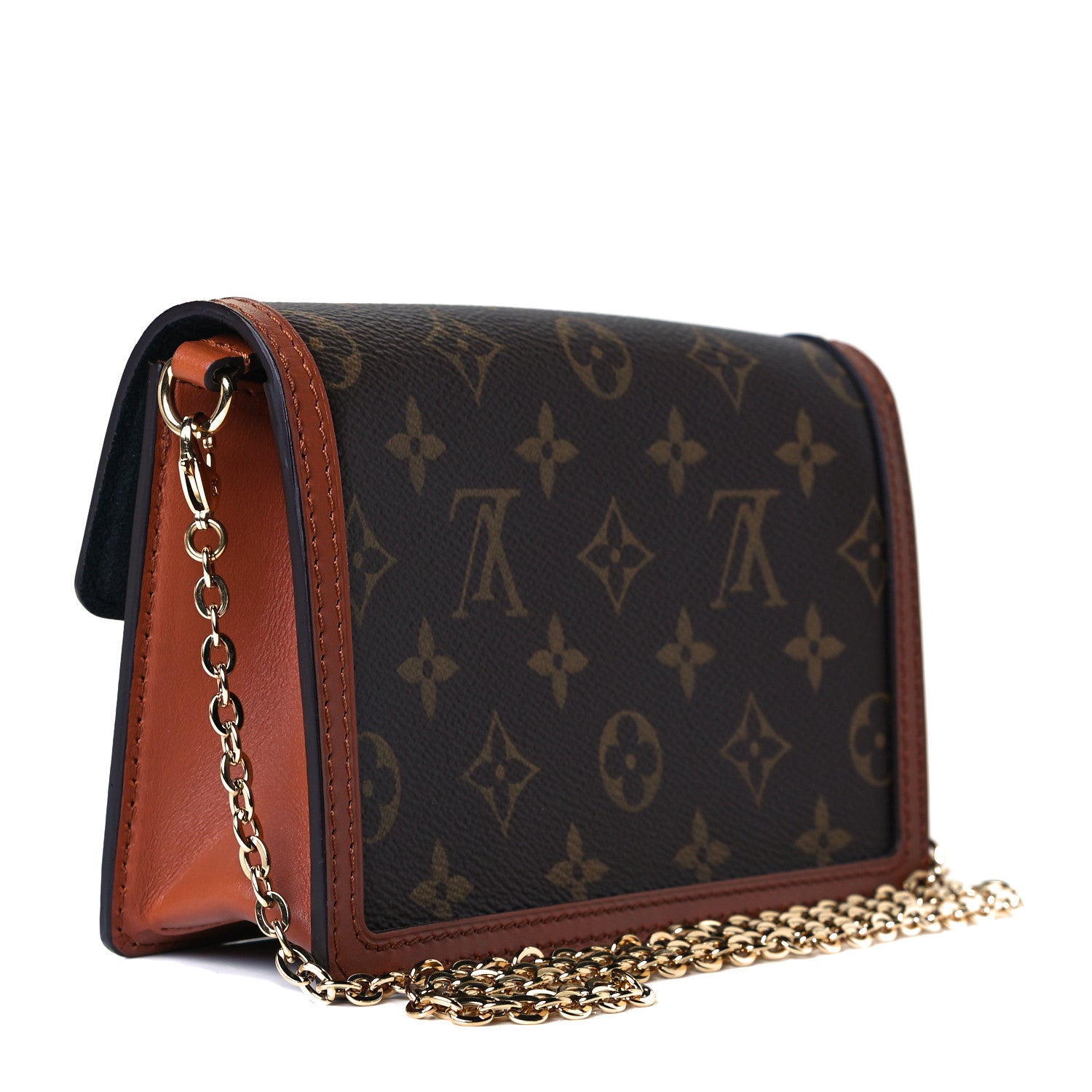 Louis Vuitton Reverse Monogram Dauphine Chain Wallet 3 of 7