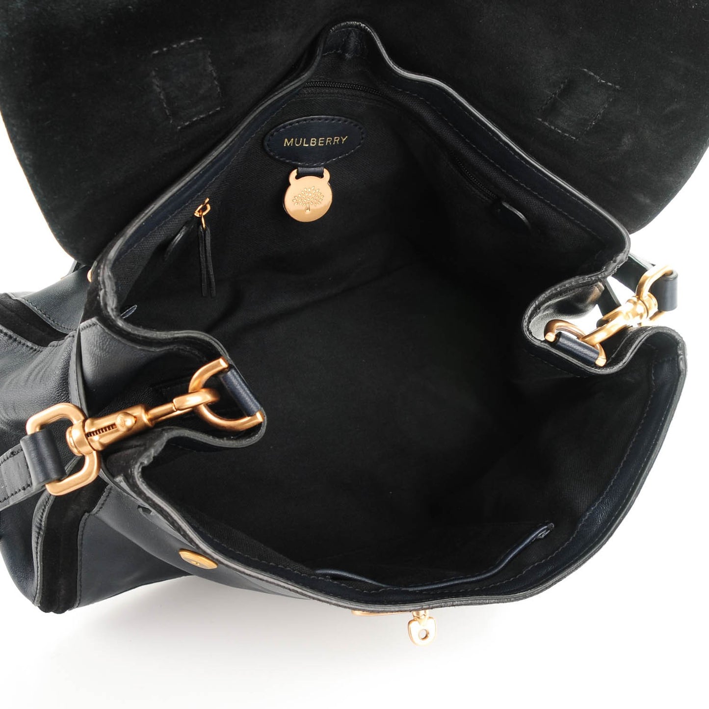 Silky Nappa Suede Medium Panel Alexa Midnight Blue