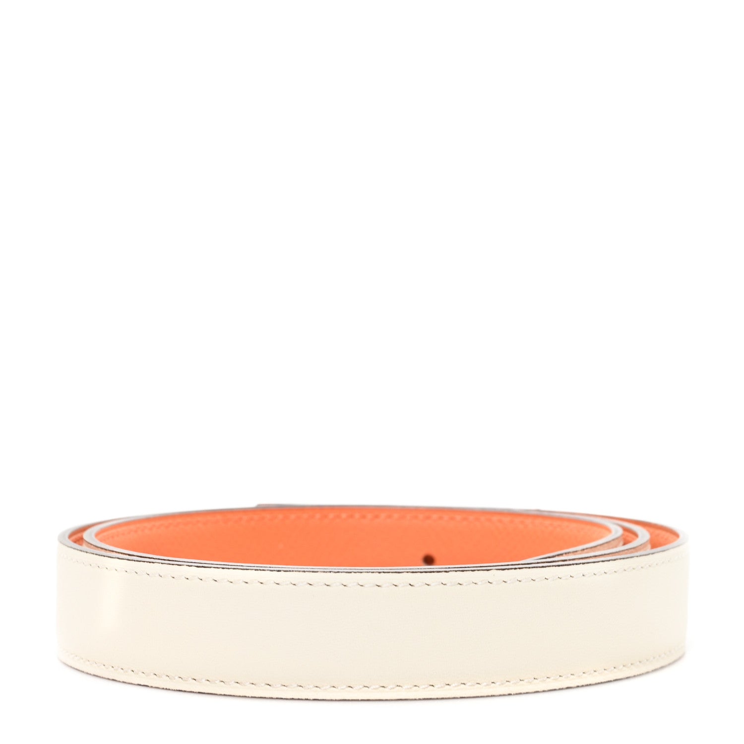 Hermes Epsom Swift 24mm Belt Strap 80 32 Orange Nata 2 of 6