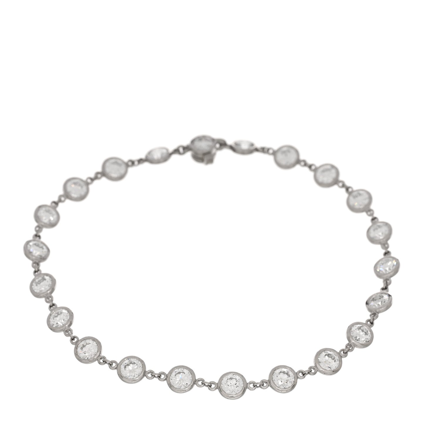 Platinum Diamond 3.90ctw Diamonds by the Yard Tennis Bracelet