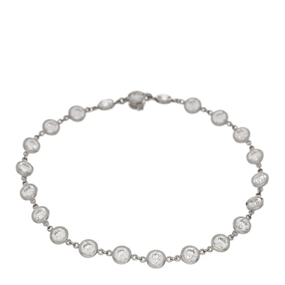 Tiffany Platinum Diamond 3.90ctw Diamonds by the Yard Tennis Bracelet 1 of 4