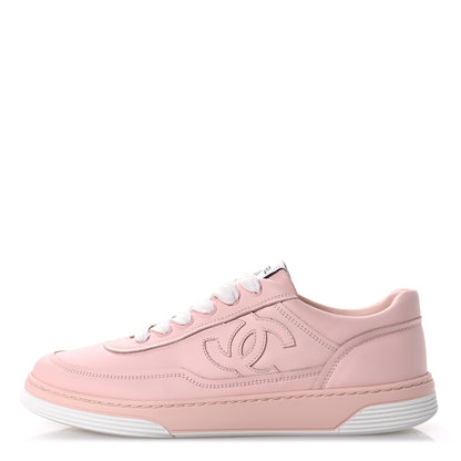 Chanel Calfskin CC Womens Sneakers 41 Light Pink 1 of 9