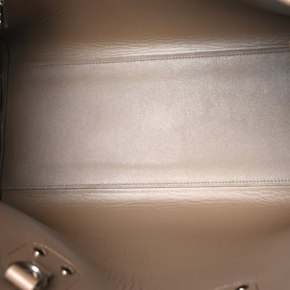 Saint Laurent Grained Calfskin Topstitch Small Classic Sac De Jour Taupe 6 of 12