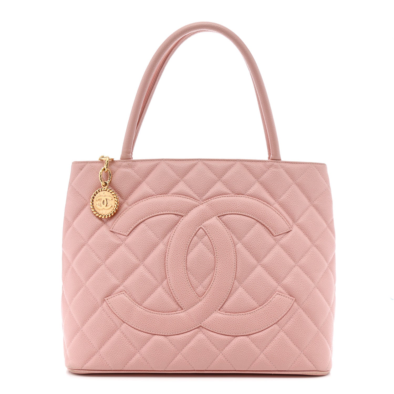 Chanel Caviar Quilted Medallion Tote Light Pink 1 of 13