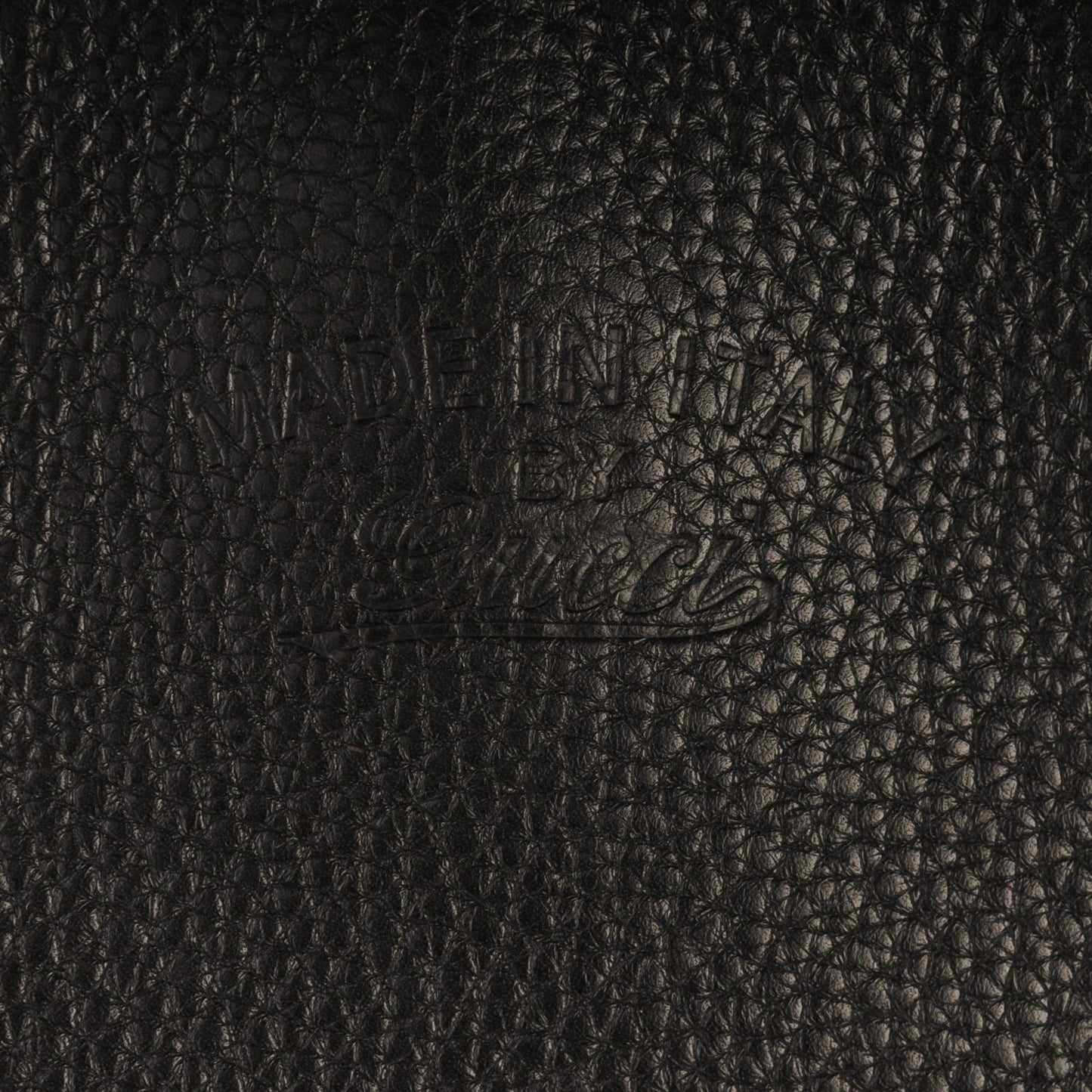Textured Calfskin Bamboo Fringe Small Shopper Tote Black