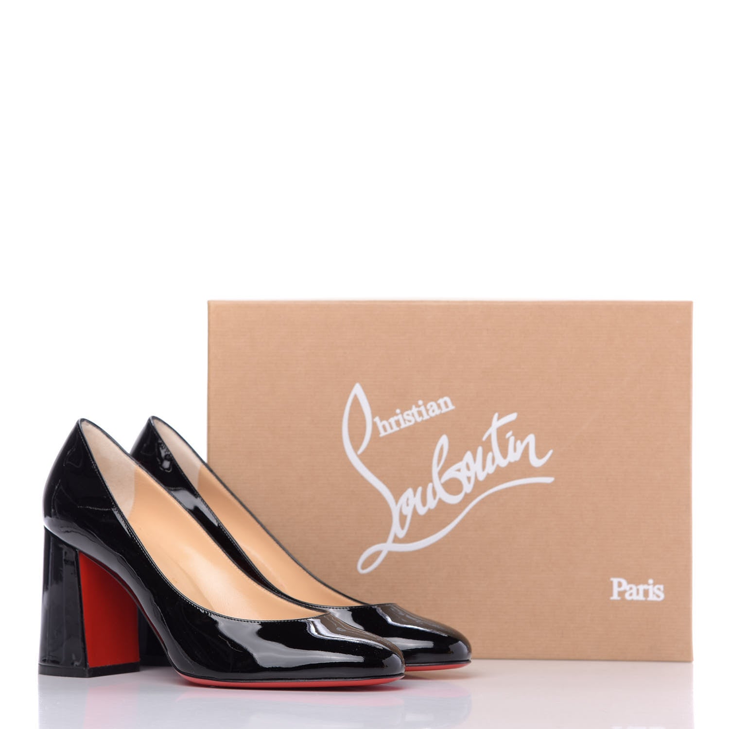 Christian Louboutin Patent Baobab 85 Pumps 37.5 Black 10 of 10