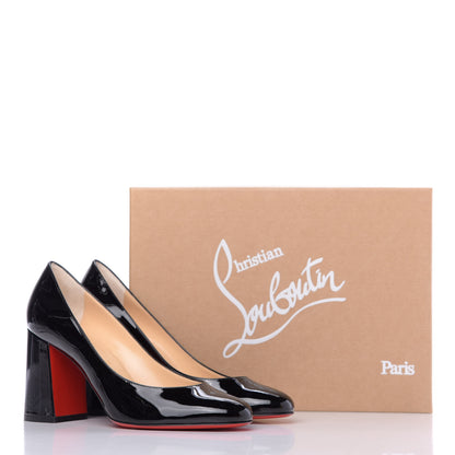 Christian Louboutin Patent Baobab 85 Pumps 37.5 Black 10 of 10