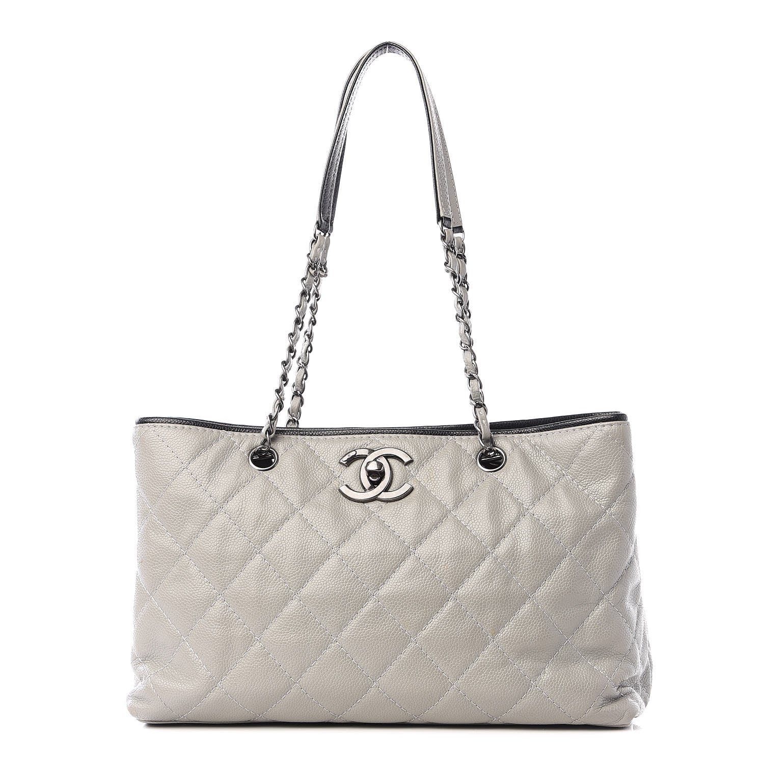 Chanel Caviar Large Be Caviar Tote Grey Black 1 of 10