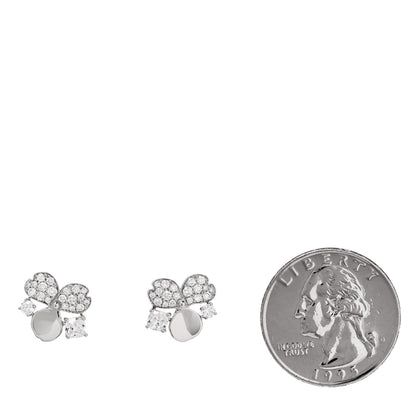 Tiffany Platinum Diamond Paper Flowers Cluster Earrings 2 of 5