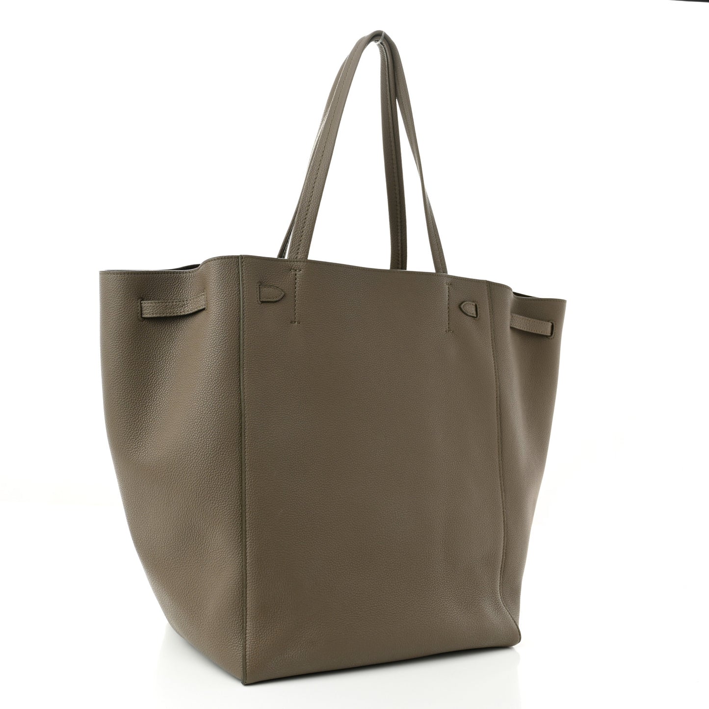 Soft Grained Calfskin Medium Belt Cabas Phantom Taupe