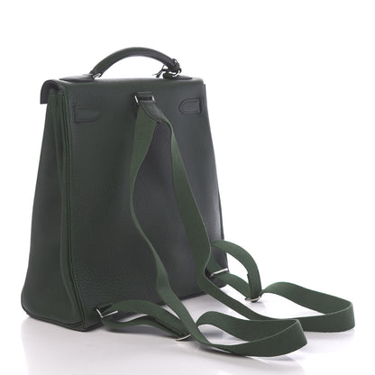 Hermes Togo Kelly Ado Backpack Vert Fonce 2 of 32