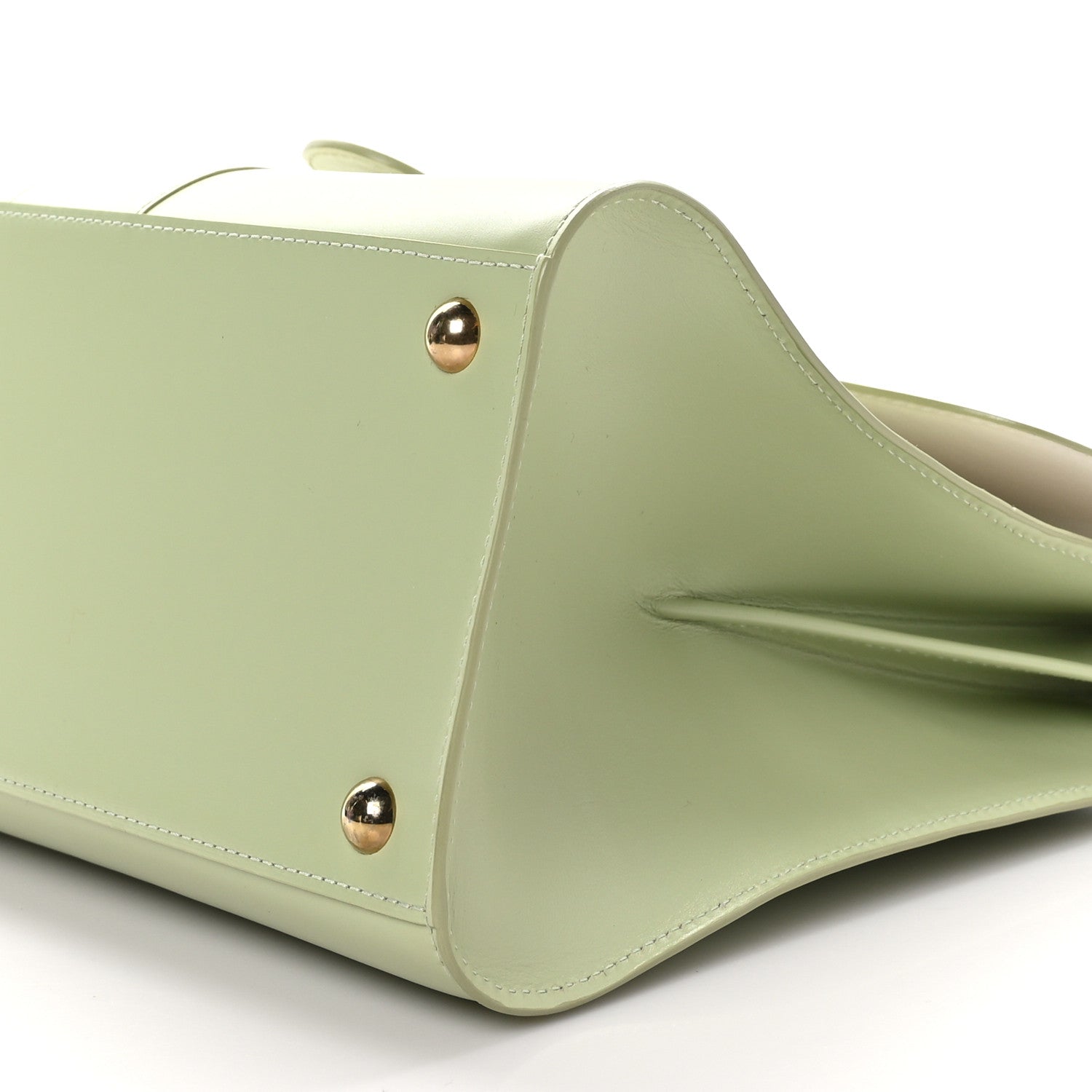Delvaux Box Calfskin Mirage MM Brillant Satchel Amande Ivory 10 of 12