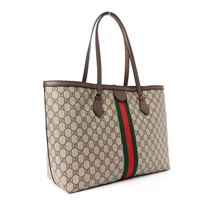 Gucci GG Supreme Monogram Medium Ophidia Shopping Tote Brown 3 of 11
