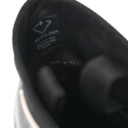 Prada Spazzolato Re-Nylon Metal Triangle Logo Buckled 50mm Biker Boots 39 Black 8 of 9
