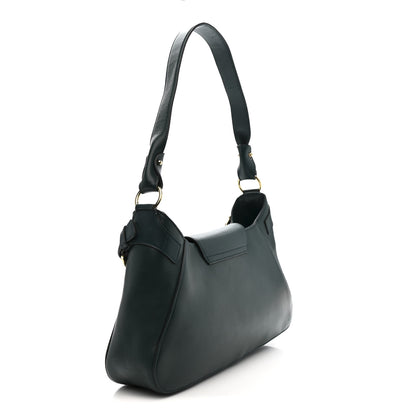 Salvatore Ferragamo Calfskin Small Fanisa Gancini Hobo Green 3 of 15