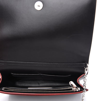 Christian Dior X CHRIS MARTIN Calfskin Wallet On Chain WOC Black Multicolor 5 of 10