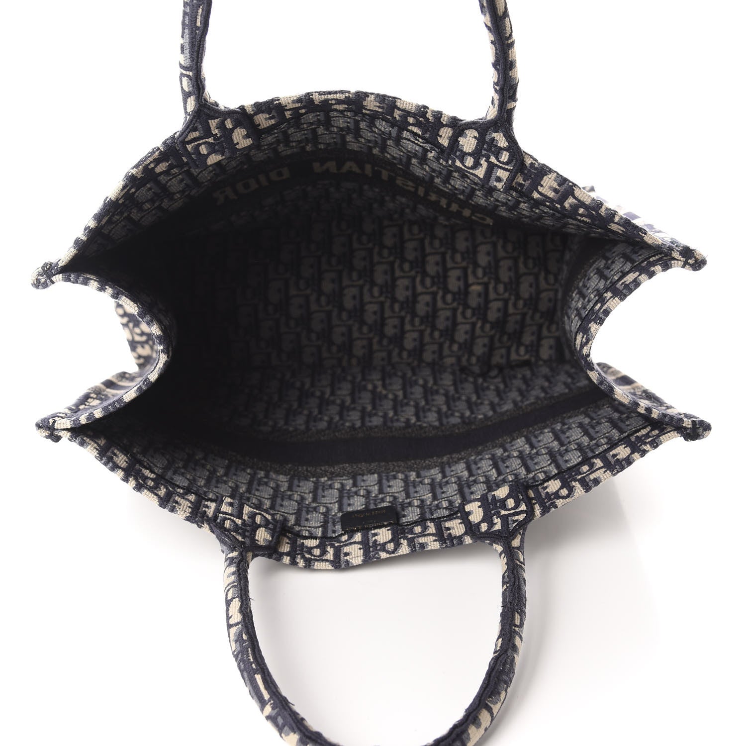 Christian Dior Oblique Book Tote Blue Multicolor 5 of 13