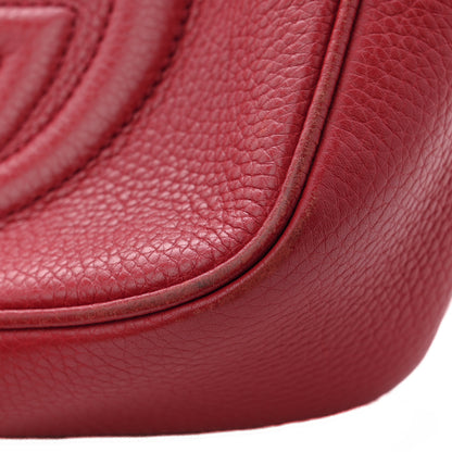 Gucci Pebbled Calfskin Small Soho Disco Bag Tabasco Red 15 of 15