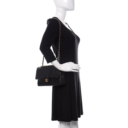 Chanel Lambskin Quilted Medium Double Flap Black 2 of 13