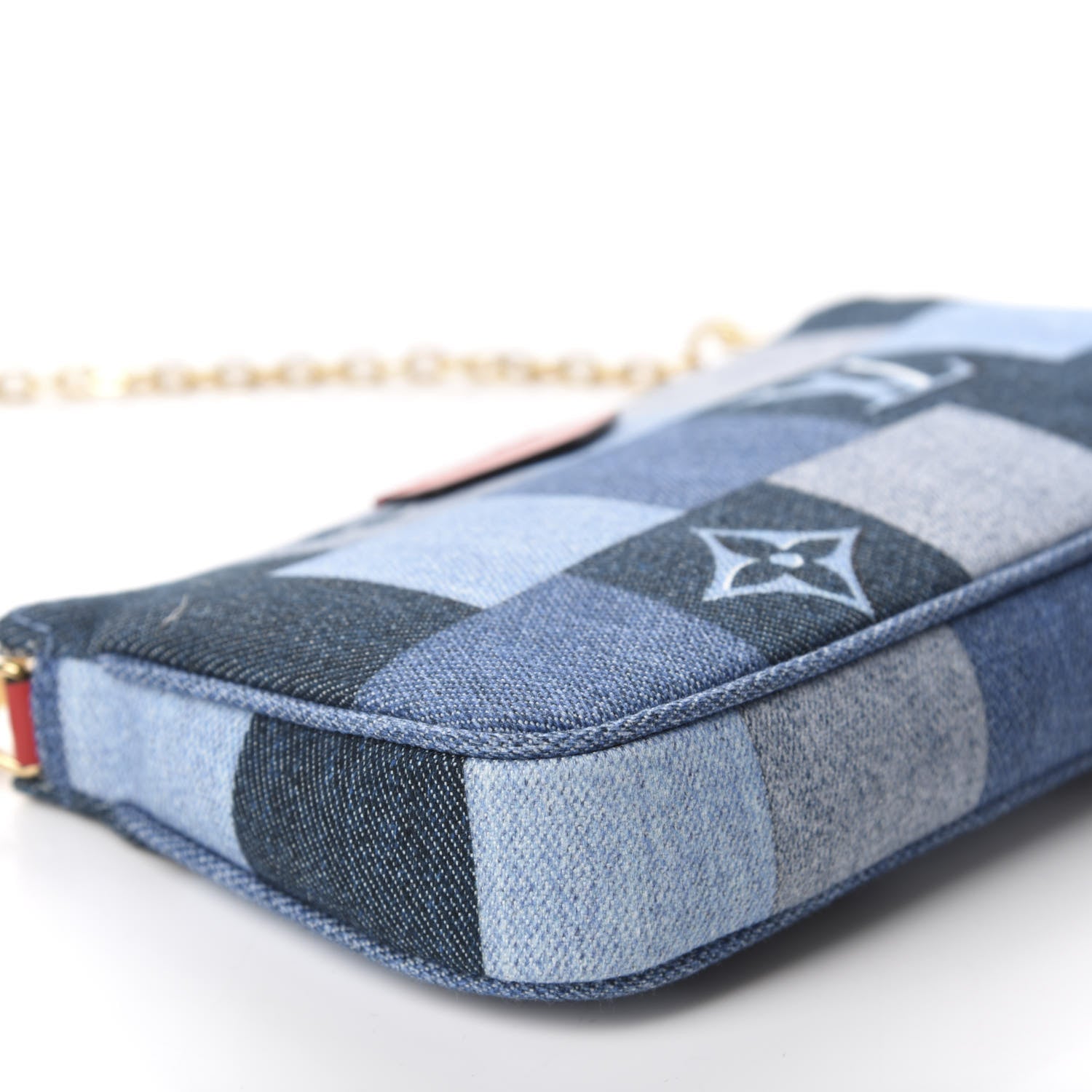 Louis Vuitton Denim Multi Pochette Accessories Mini Pochette 6 of 10