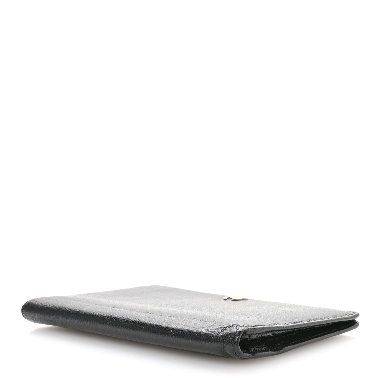 Goatskin Yen Wallet Black