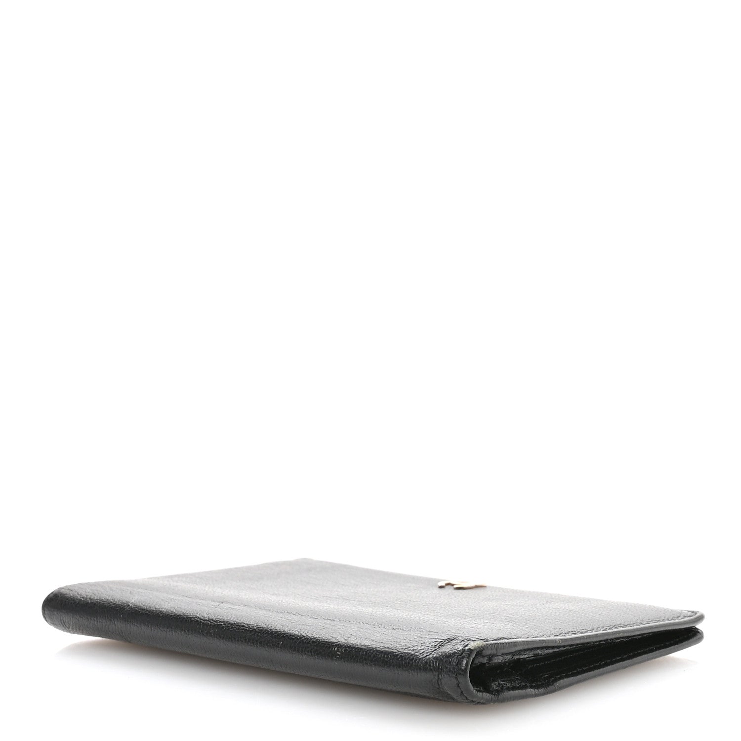 Chanel Goatskin Yen Wallet Black 4 of 8