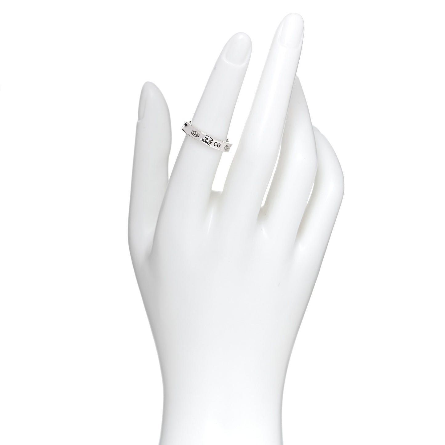 Sterling Silver Narrow 1837 Band Ring 52 6