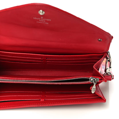 Louis Vuitton Calfskin Love Lock New Wave Long Wallet Red 5 of 15