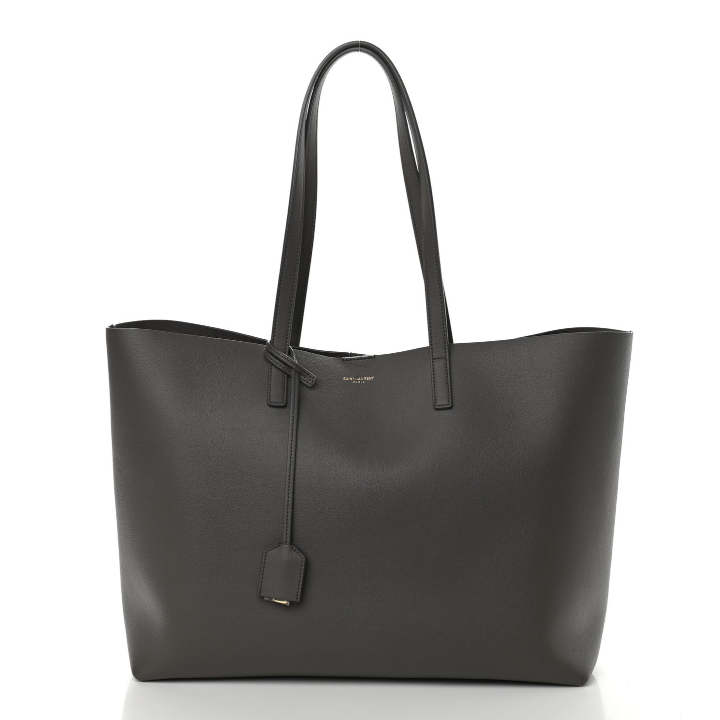 Calfskin Large Shopping Tote Pebble