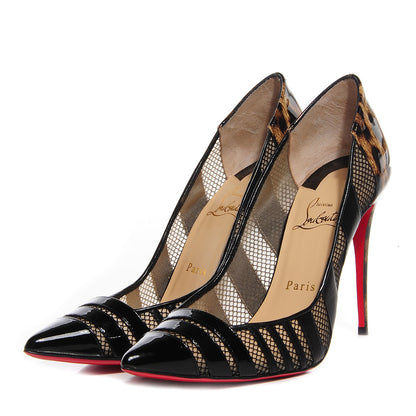 Christian Louboutin Leopard Patent Mesh Bandy 100 Pumps 39.5 3 of 5